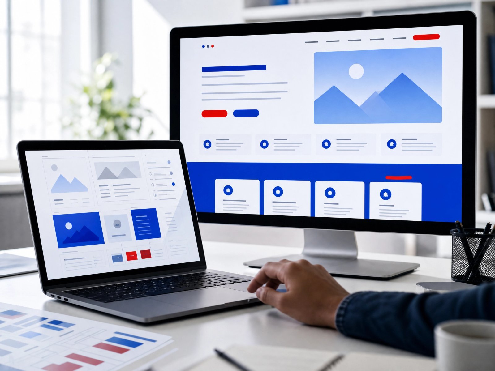 Web development service visual
